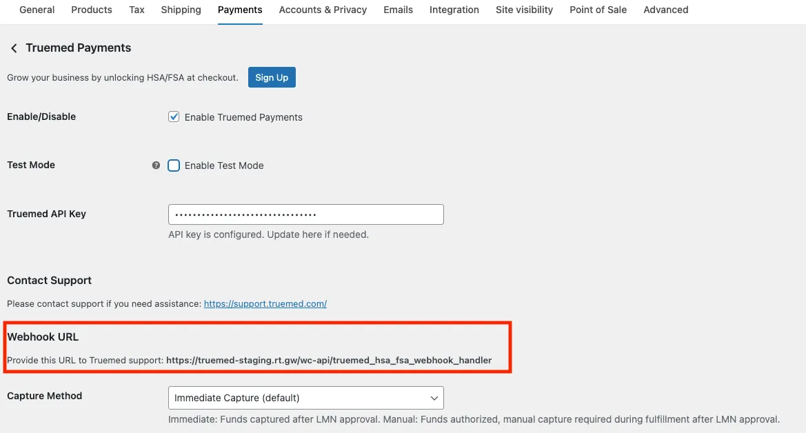 Webhook URL